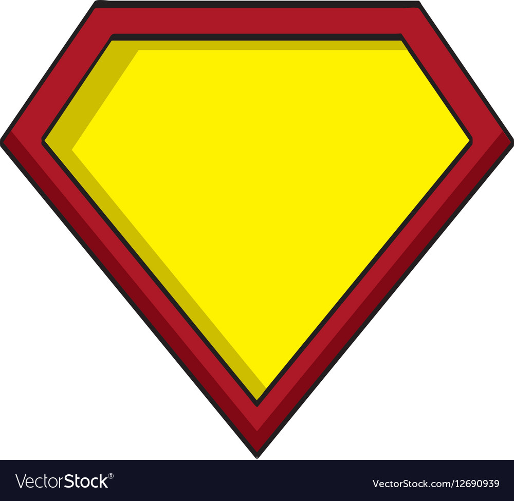 Hero shield isolated icon Royalty Free Vector Image