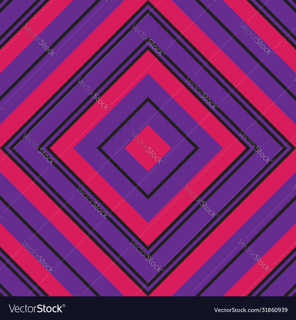 Purple Argyle Diagonal Stripes Seamless Pattern Vector Image