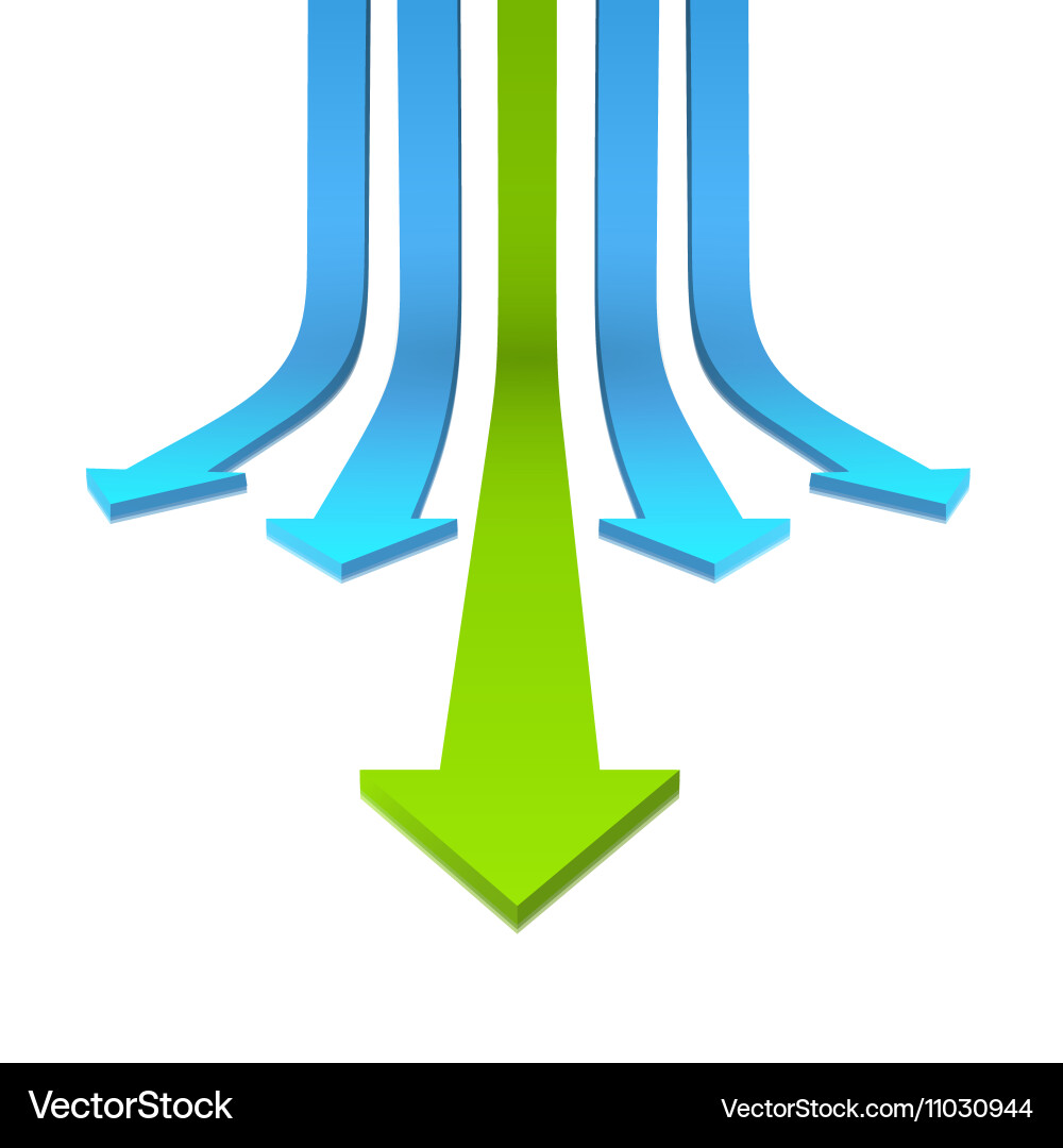 Arrow 3d Royalty Free Vector Image - VectorStock