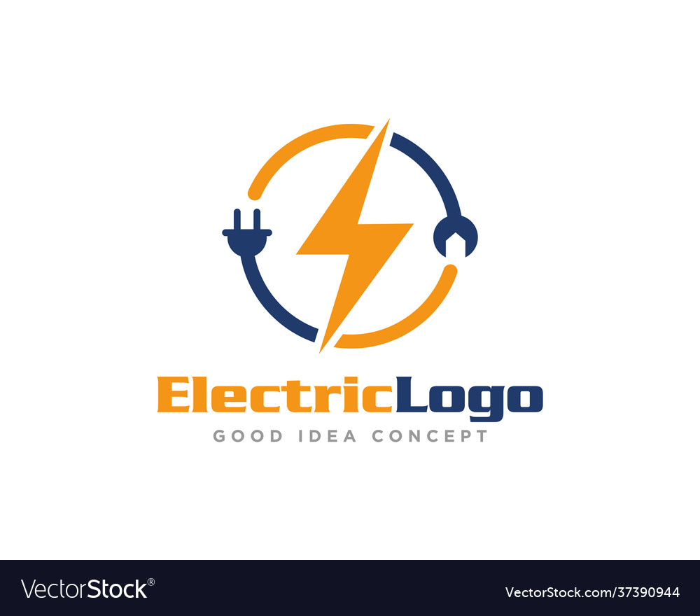 Electrical Logo Design Royalty Free Vector Image