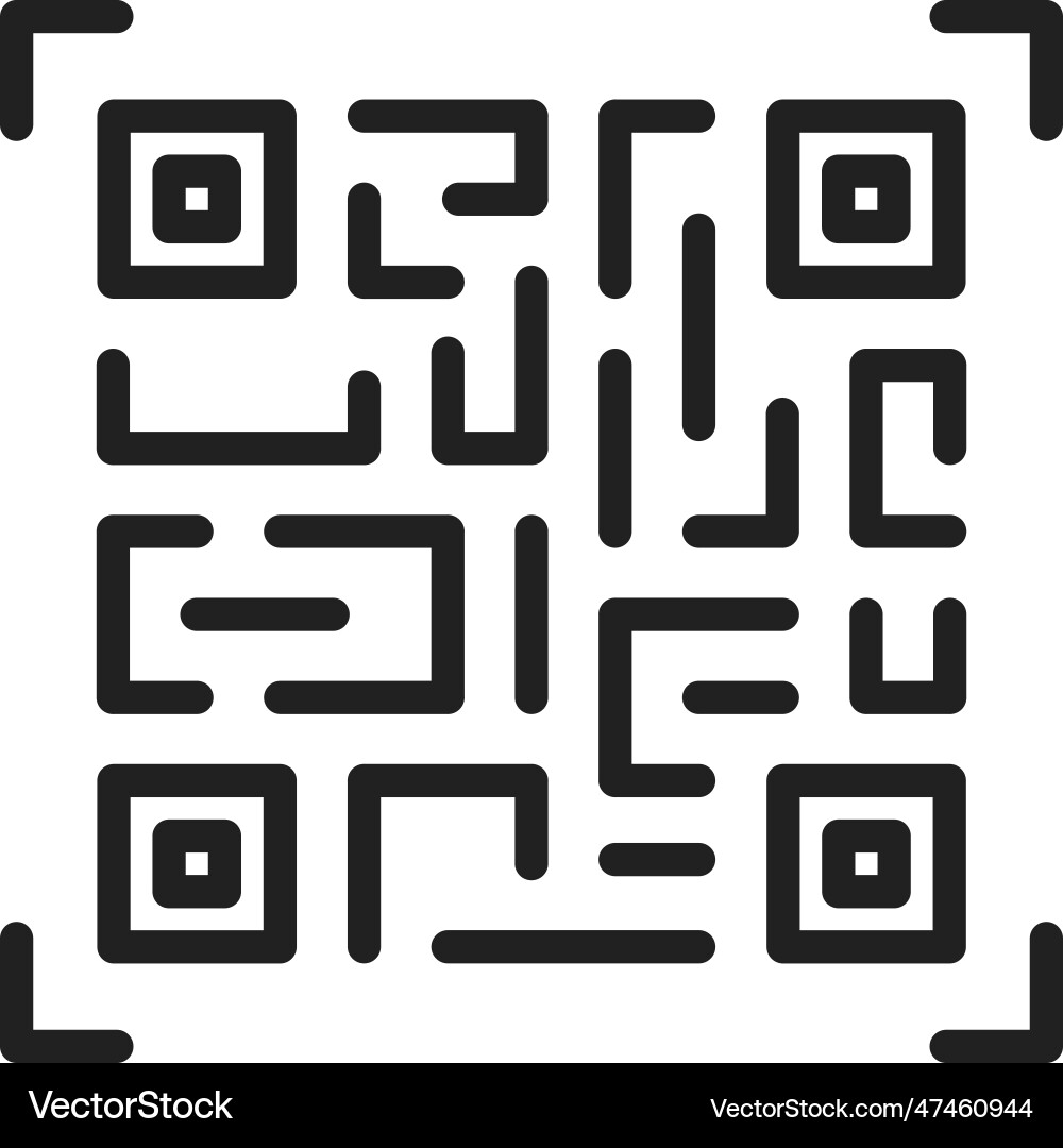 Qr code icon image Royalty Free Vector Image - VectorStock