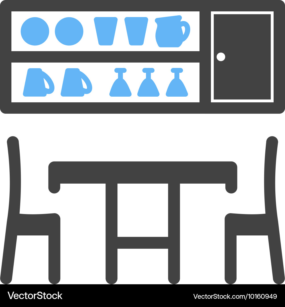 Dining room Royalty Free Vector Image - VectorStock
