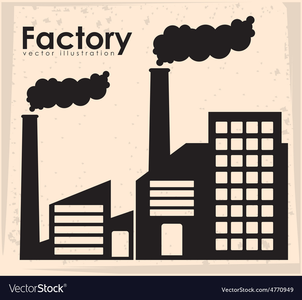 Factory design Royalty Free Vector Image - VectorStock
