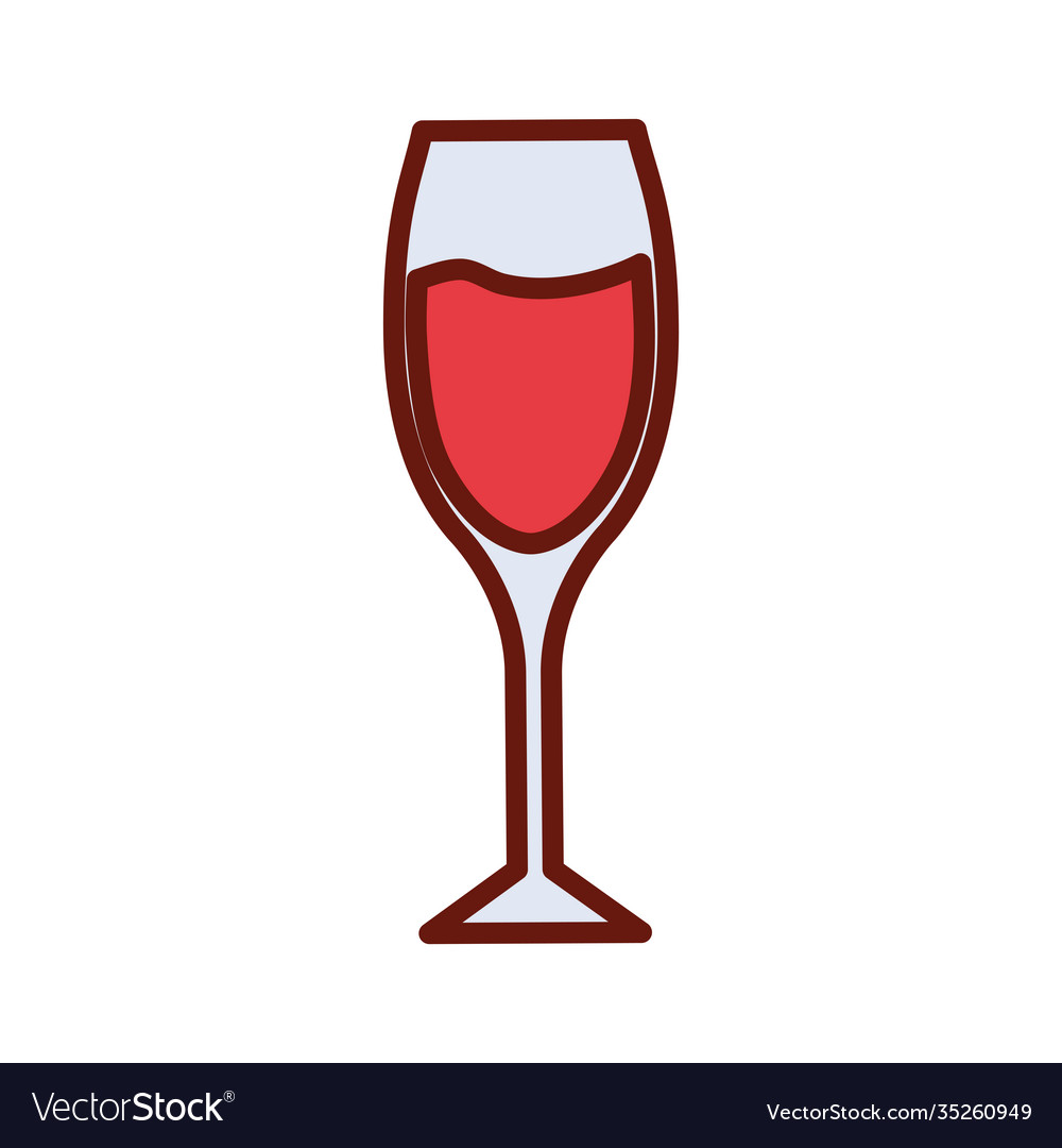 Glass with wine inside Royalty Free Vector Image Glass with wine inside Royalty Free Vector Image