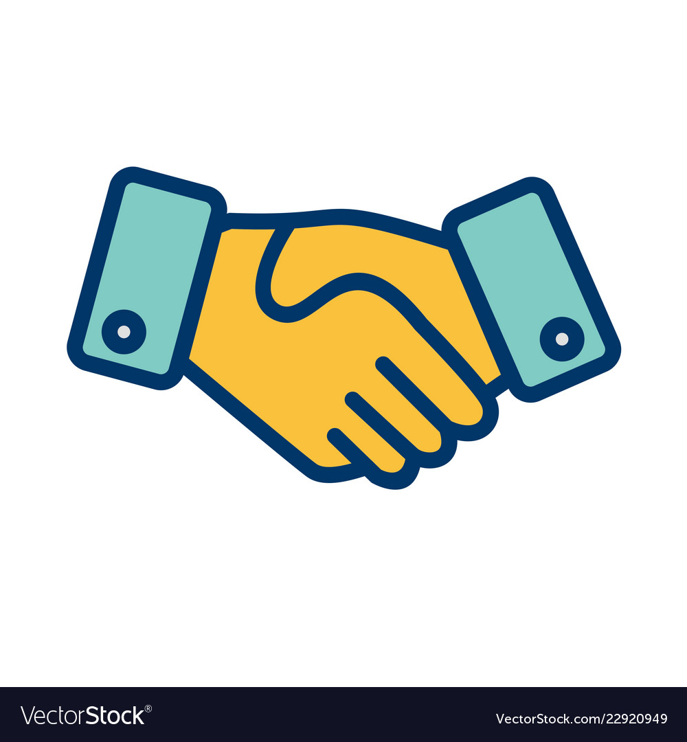 Handshake icon Royalty Free Vector Image - VectorStock