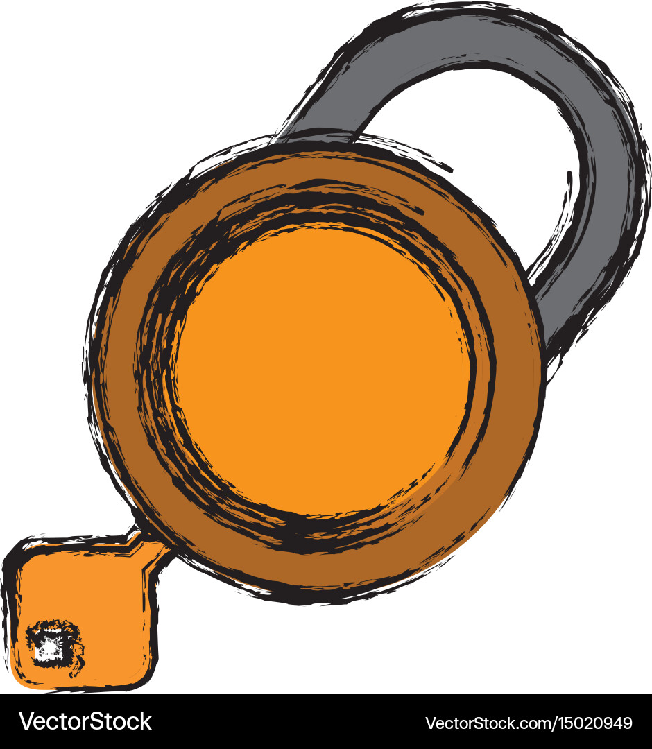 Security padlock icon Royalty Free Vector Image