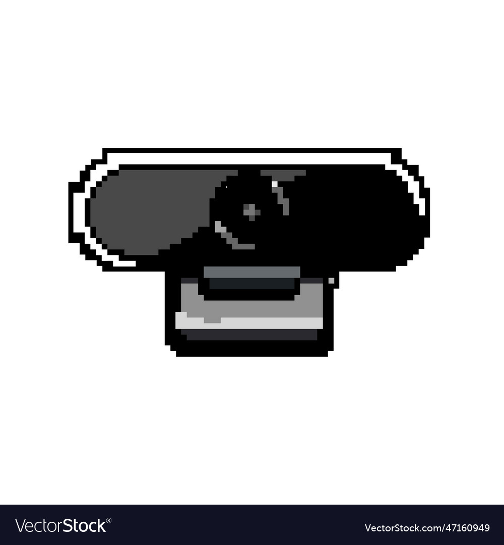Technology web camera game pixel art Royalty Free Vector