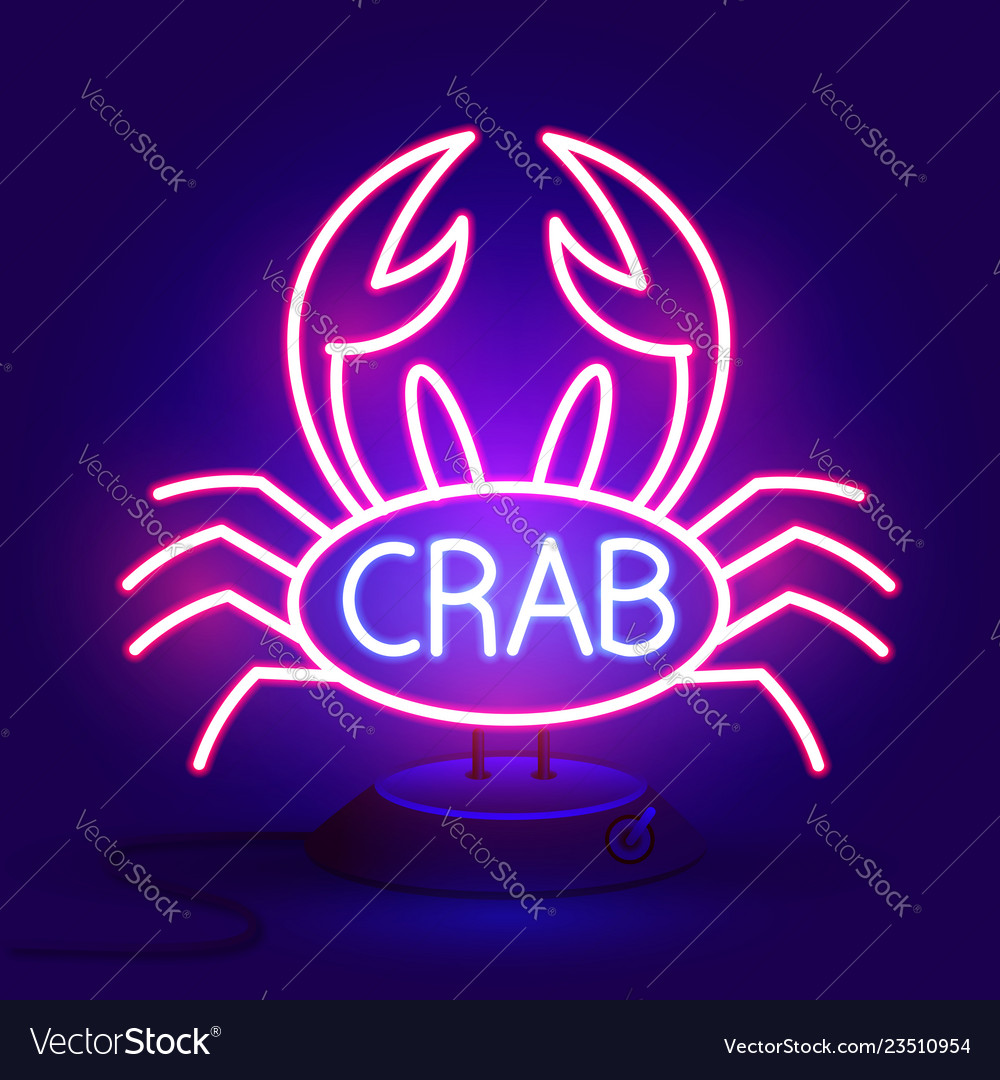 neon crab light