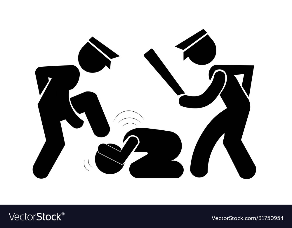 police-brutality-sign-royalty-free-vector-image