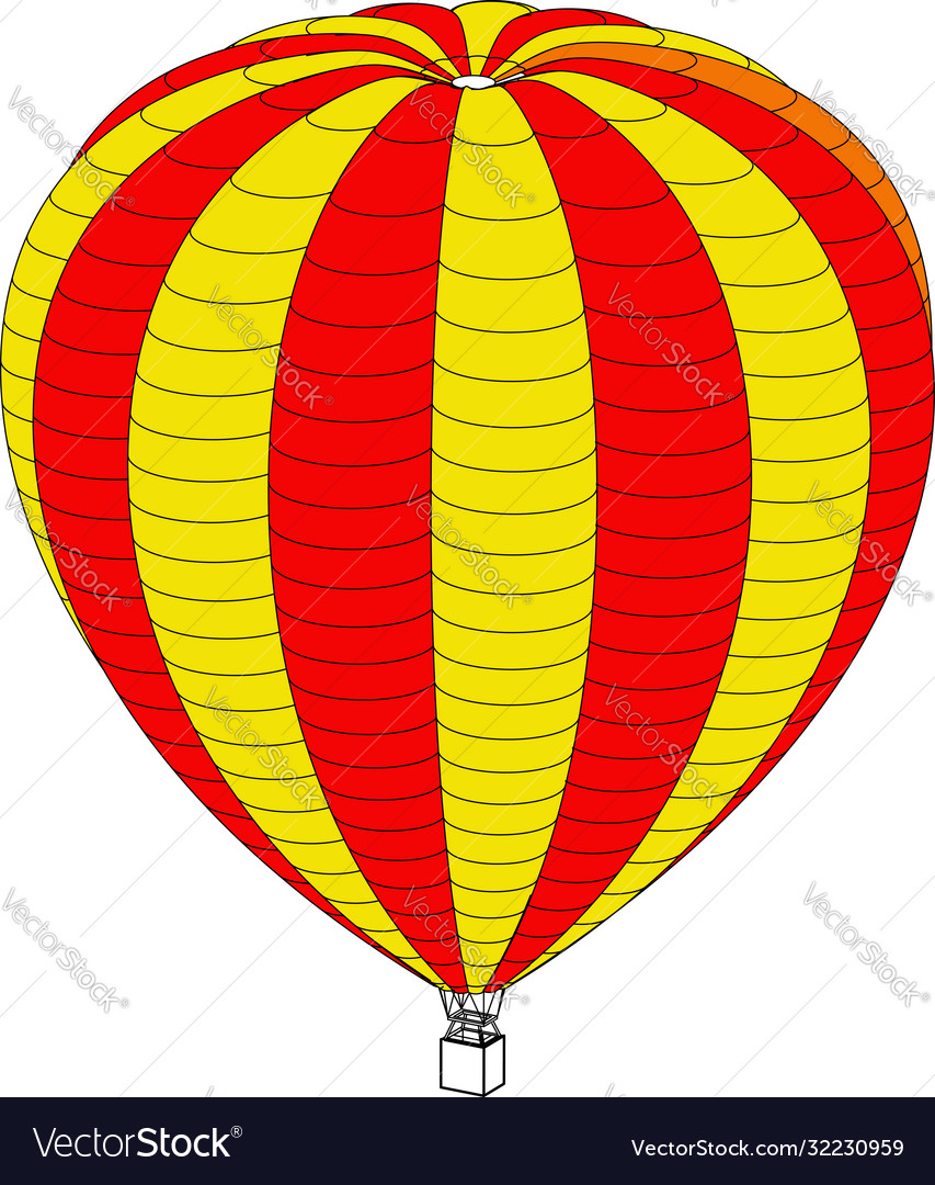 Air balloon on a white background Royalty Free Vector Image