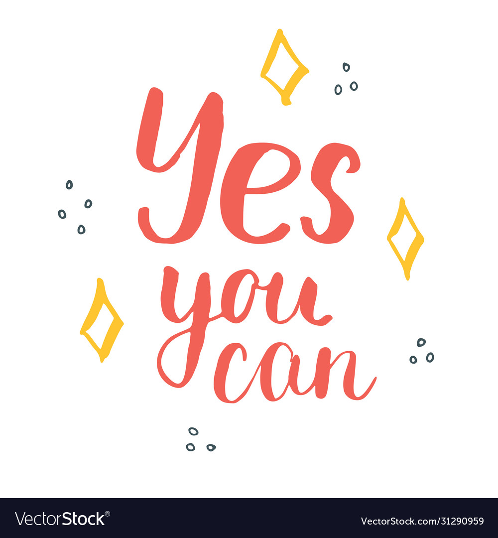 Yes you can lettering quote hand drawn