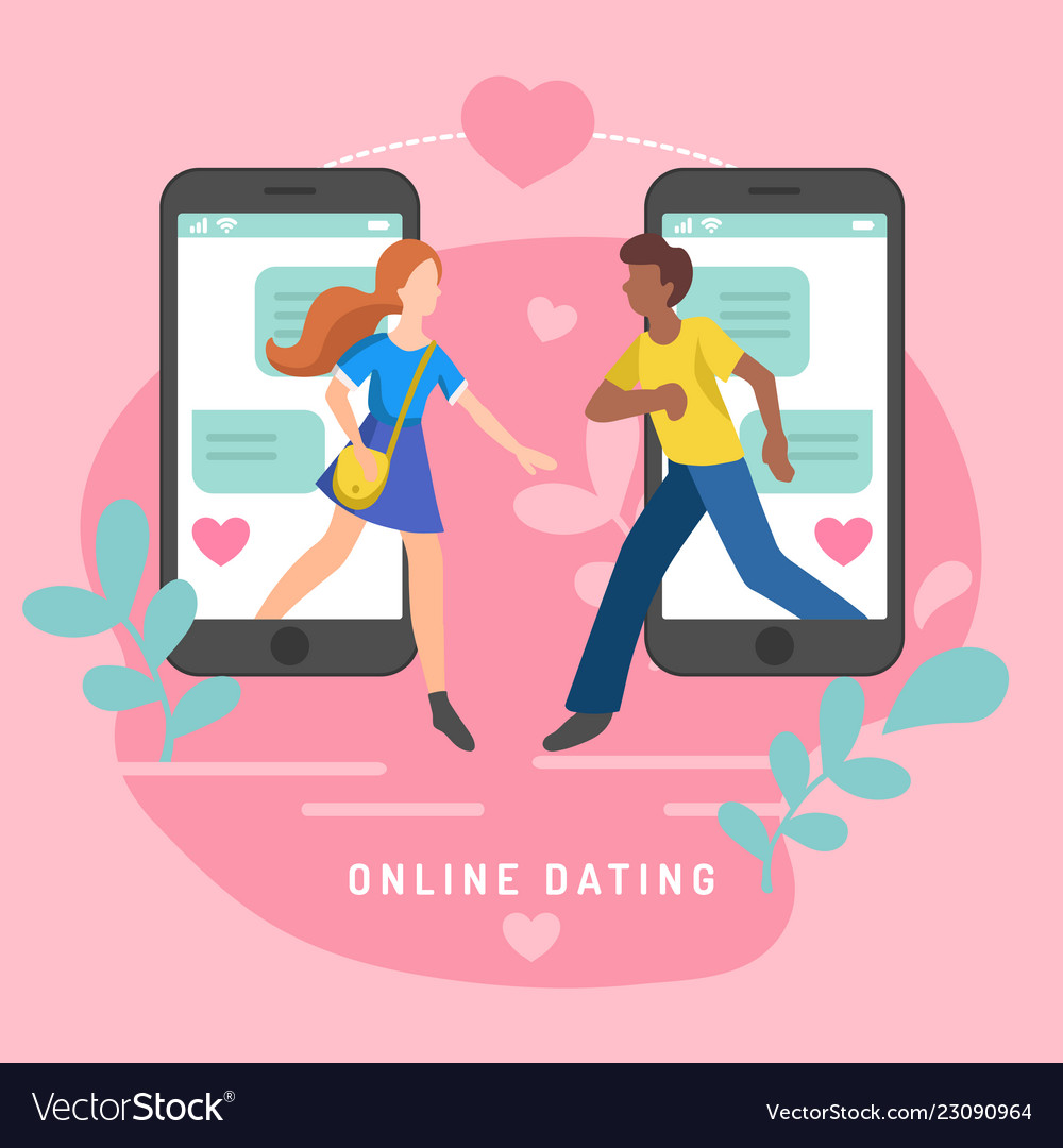 For online dating app users vector image on VectorStock.