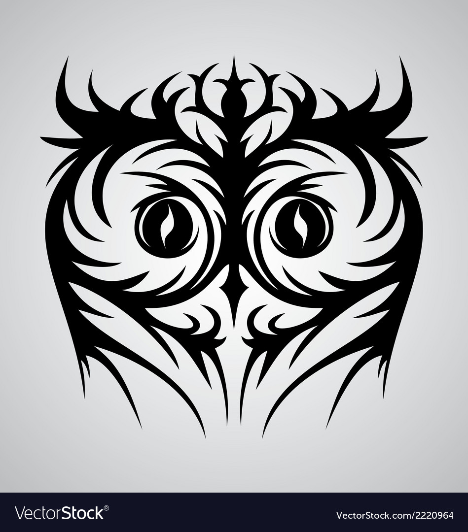 Owl face tribal