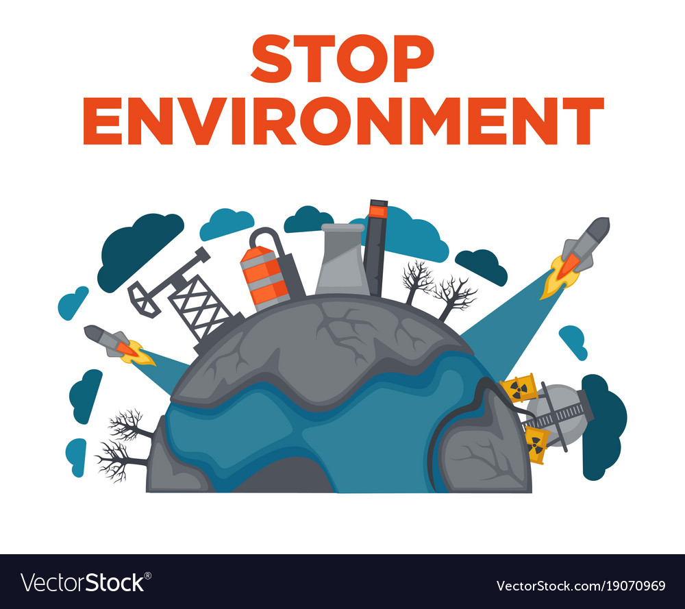 Save Earth Stop Pollution Easy Drawing For Kids Save Environment ...