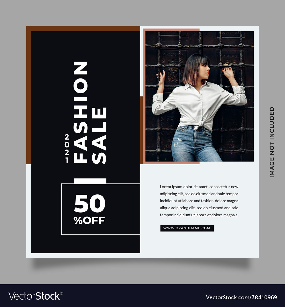 Stylish and modern black white design template Vector Image