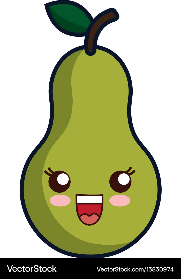 Pear fruit icon Royalty Free Vector Image - VectorStock