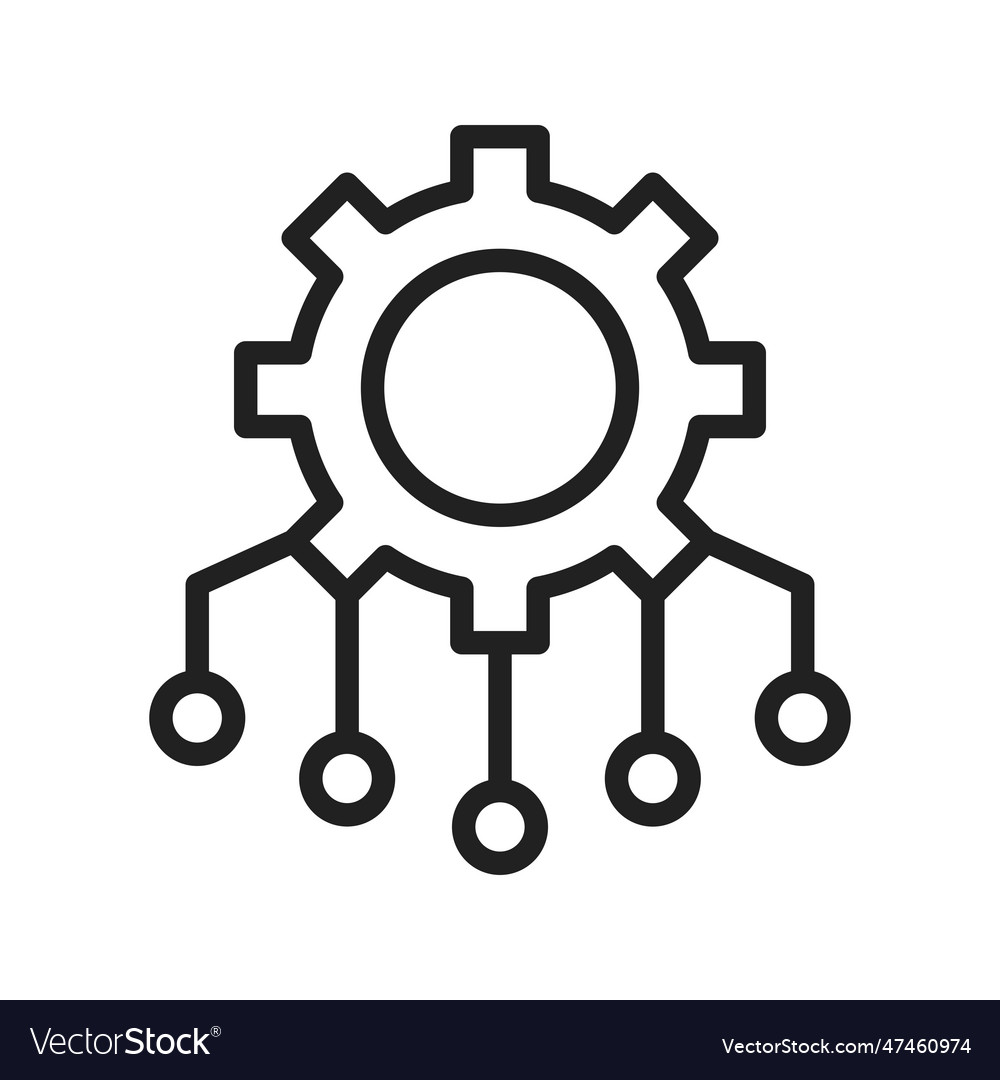 Resource allocation icon image Royalty Free Vector Image