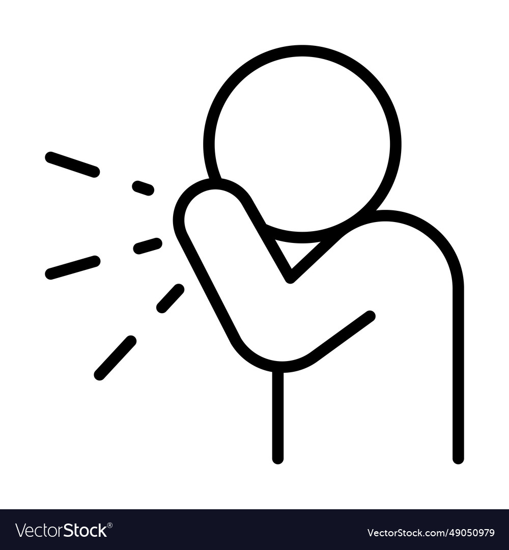 Cough And Sneeze Icon Royalty Free Vector Image