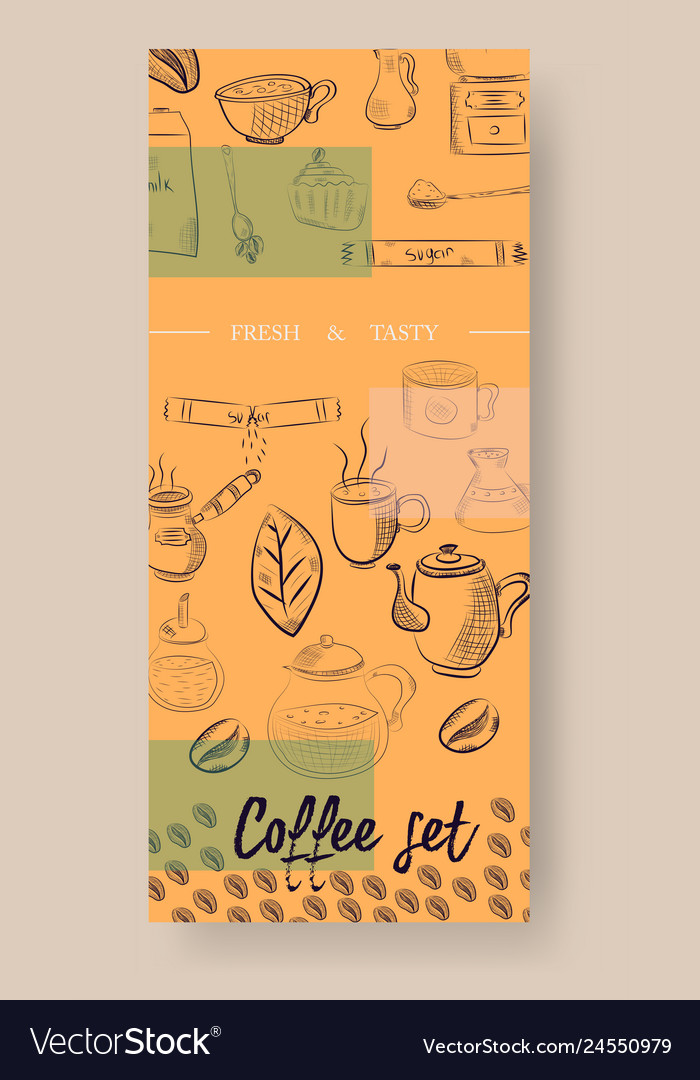 Set Of Vertical Banners With Graphic Design Vector Image