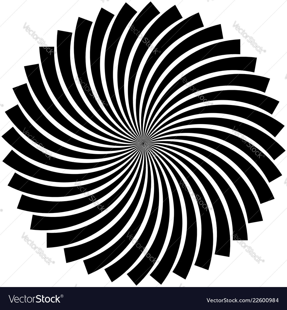 Abstract spiral shape vortex element Royalty Free Vector