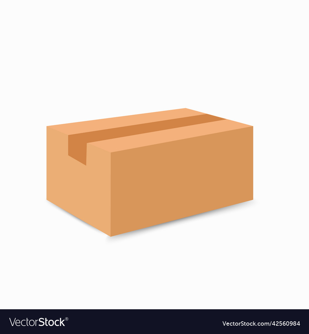 Cardboard box delivery and packaging transport Vector Image