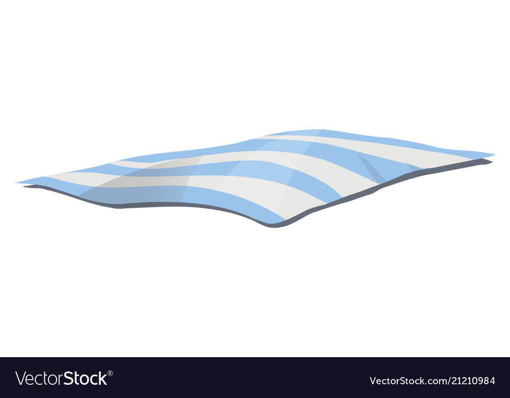 Cartoon beach litter on a white background Vector Image