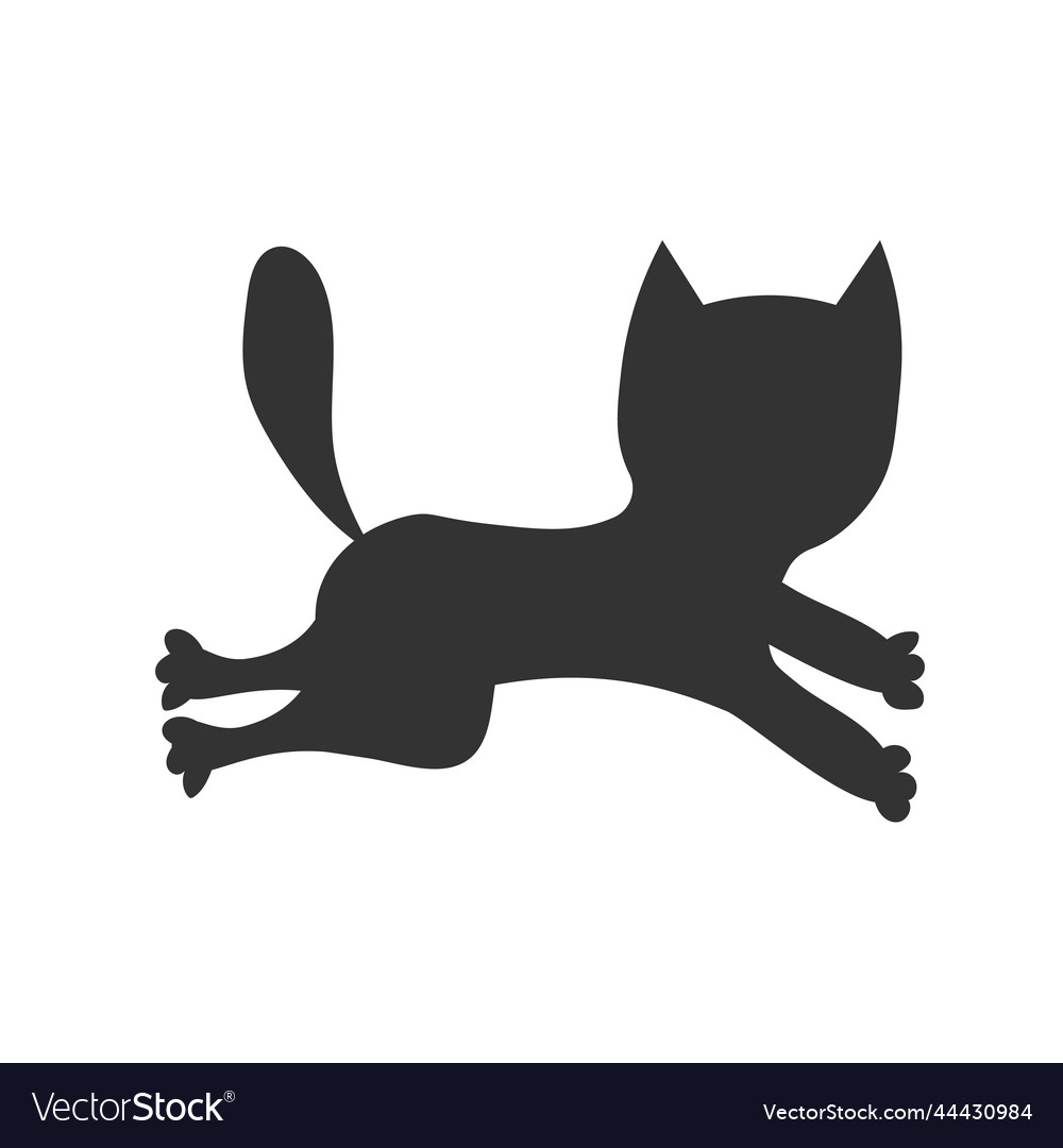 Cat icon symbol on white Royalty Free Vector Image