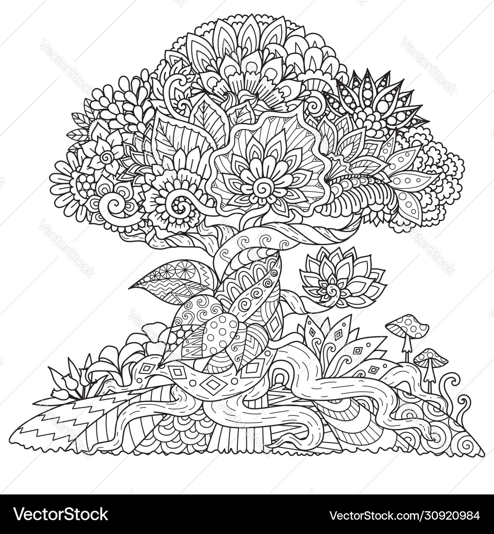 Tree 5 Royalty Free Vector Image - VectorStock