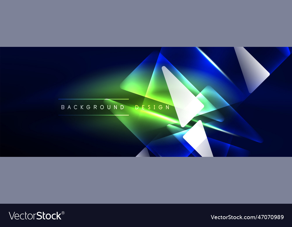 Neon lights hacking geometric background virtual Vector Image