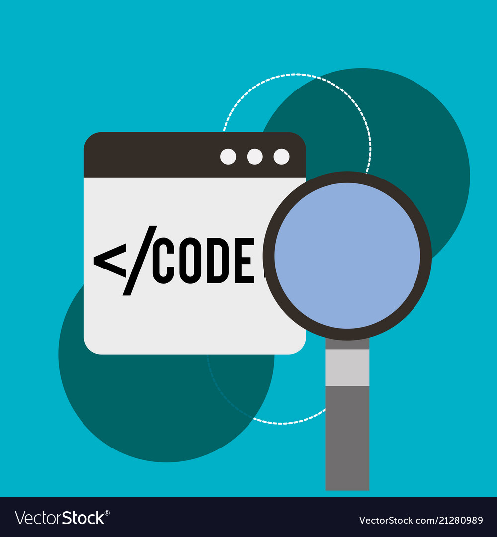 Program coding website Royalty Free Vector Image