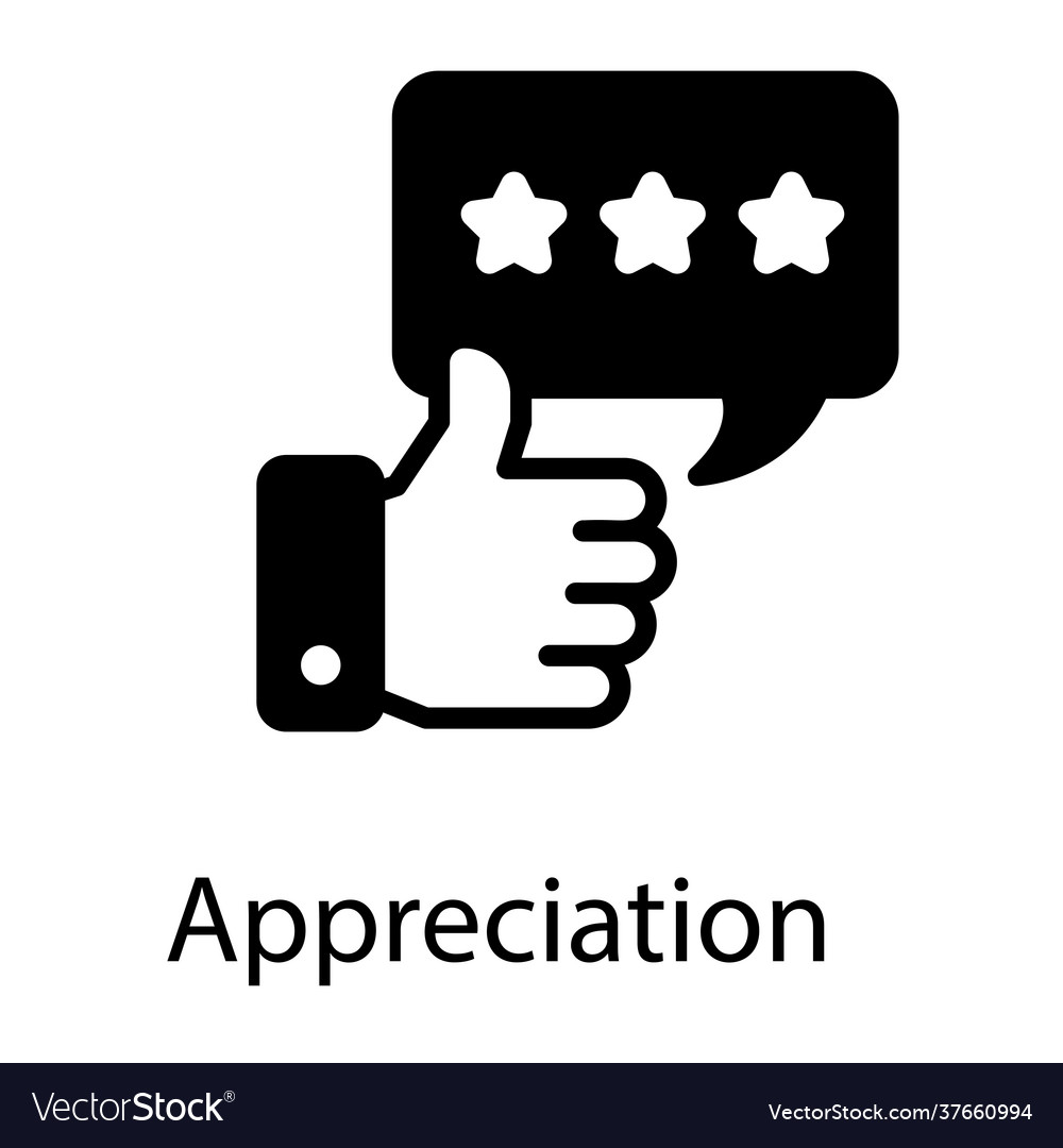 Appreciation Royalty Free Vector Image - VectorStock