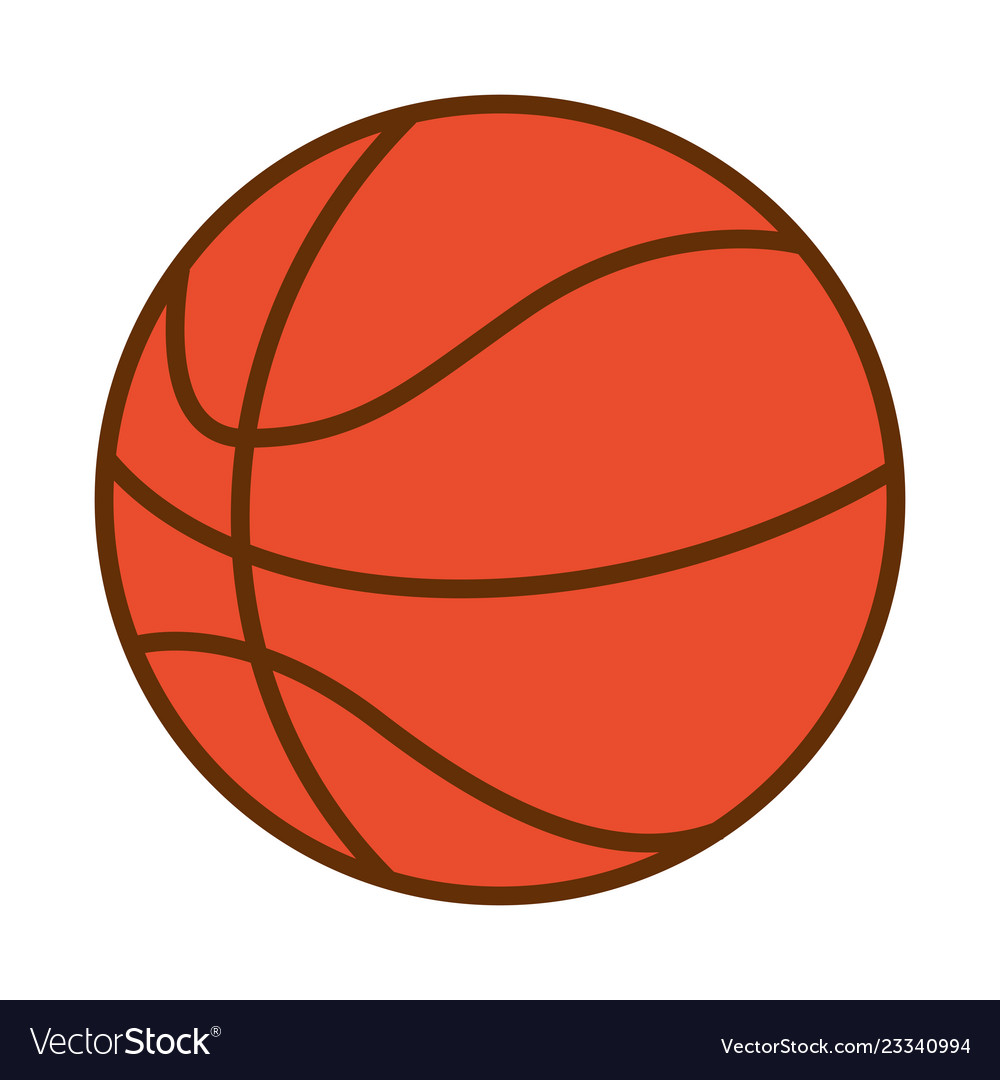 Basketball ball sport Royalty Free Vector Image