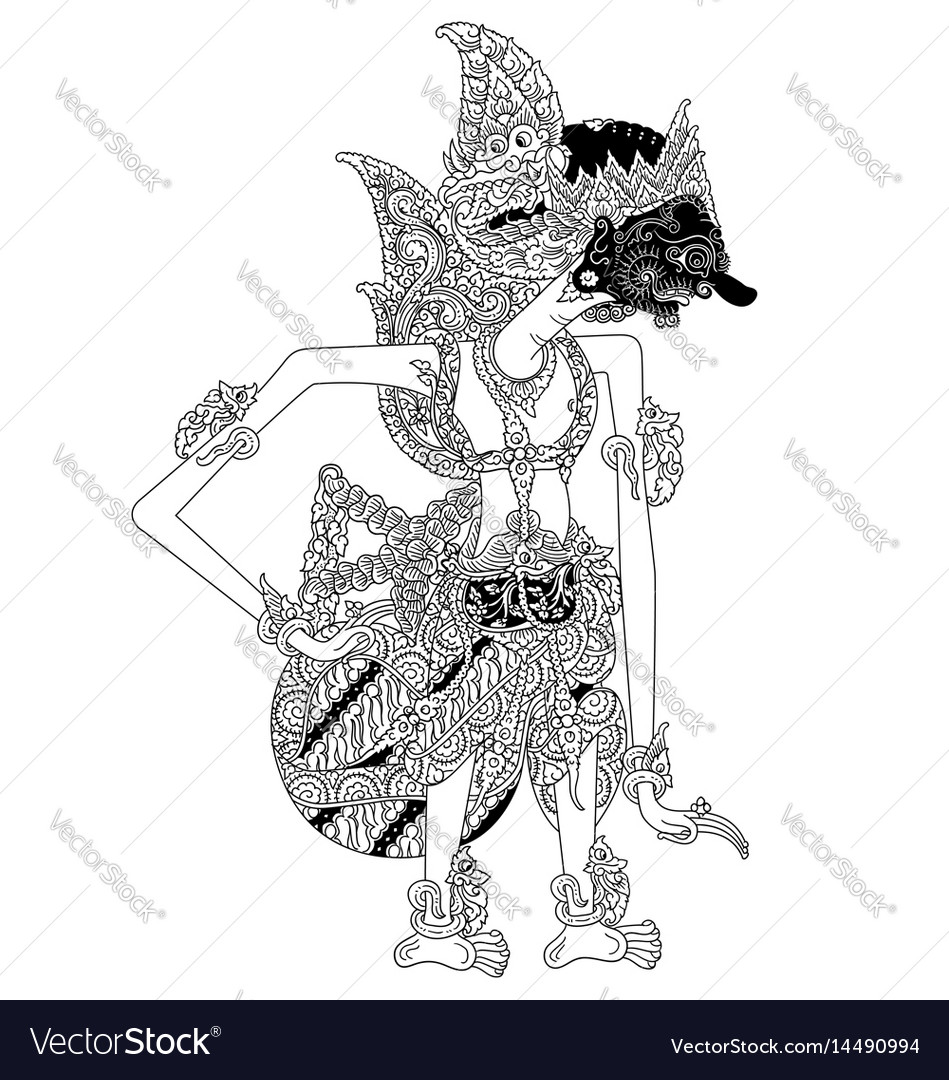 Duryudana Royalty Free Vector Image - VectorStock