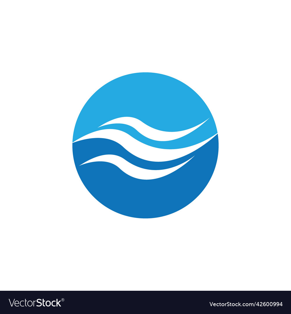 Water wave icon Royalty Free Vector Image - VectorStock