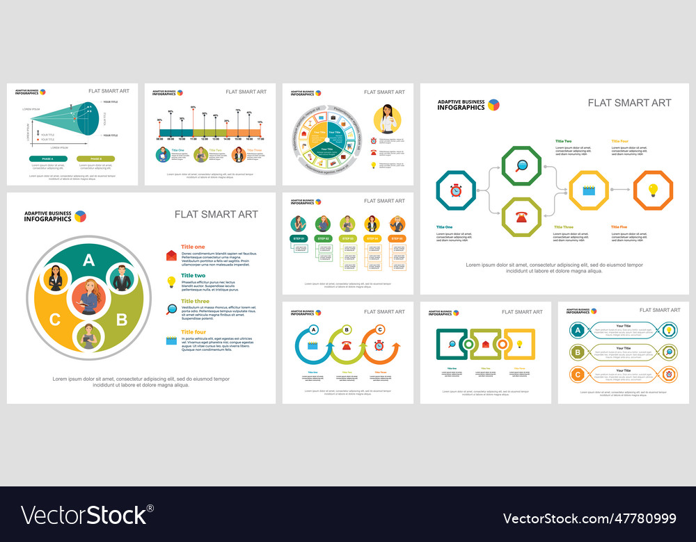 Colorful management or consulting concept Vector Image