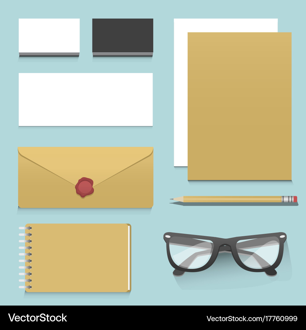 Premium Corporate Identity Template Business Vector Image