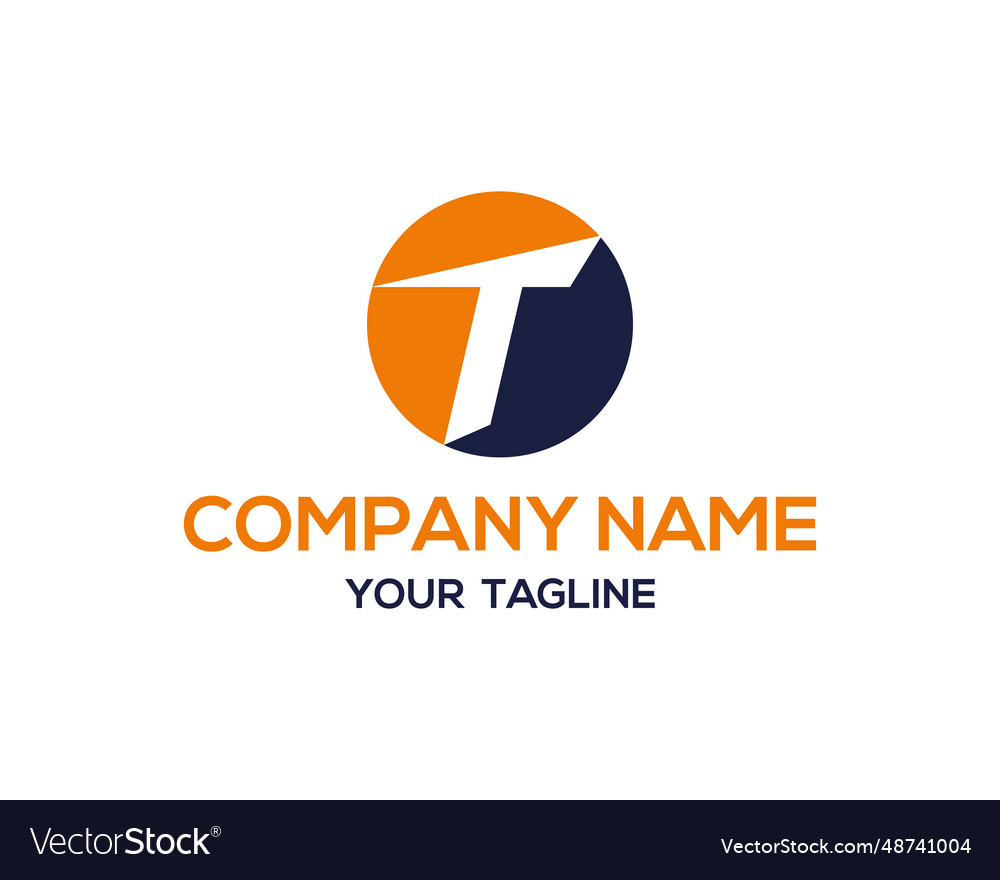 Letter t logo icon design template Royalty Free Vector Image