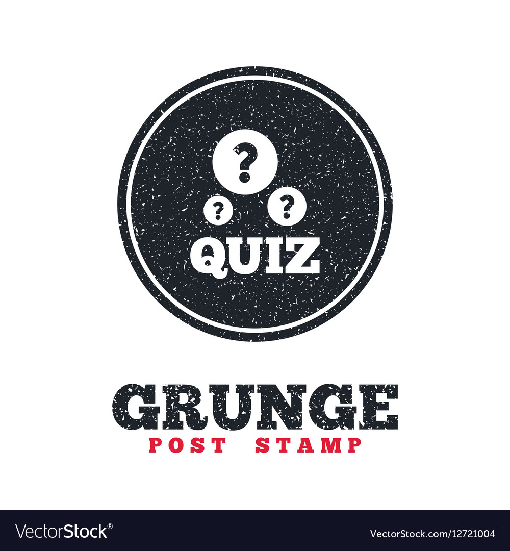 Quiz sign icon questions and answers game Vector Image