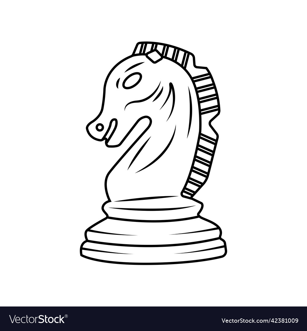 Chess, black, outlines, white, HD phone wallpaper