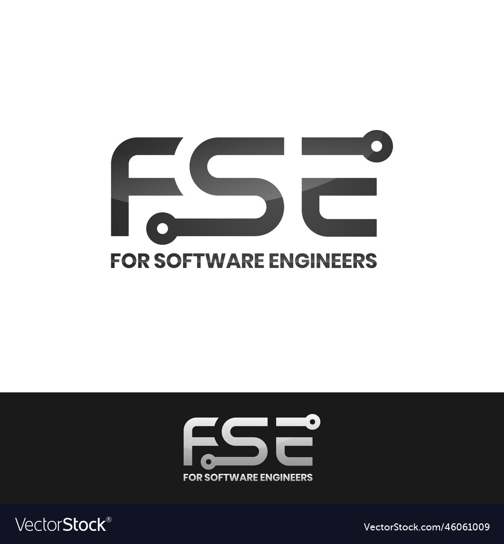 Logo for software developer or engineer with Vector Image