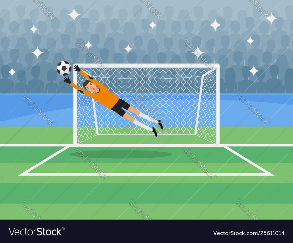 Goalkeeper Royalty Free Vector Image - VectorStock