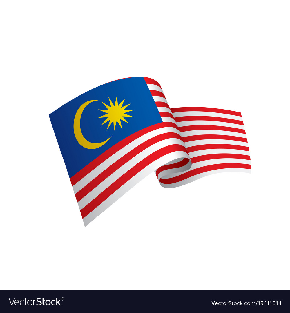 Malaysia flag Royalty Free Vector Image - VectorStock