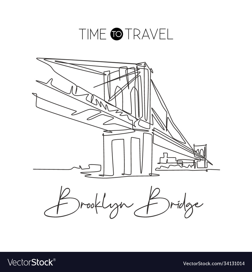 brooklyn bridge illustration