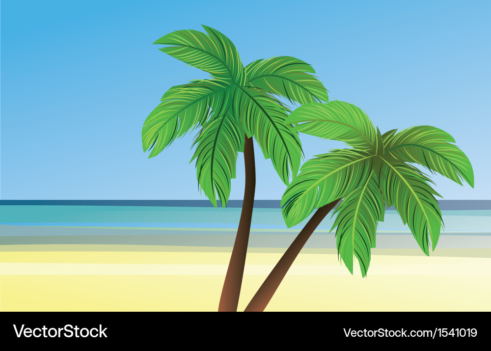 Beach Royalty Free Vector Image - VectorStock