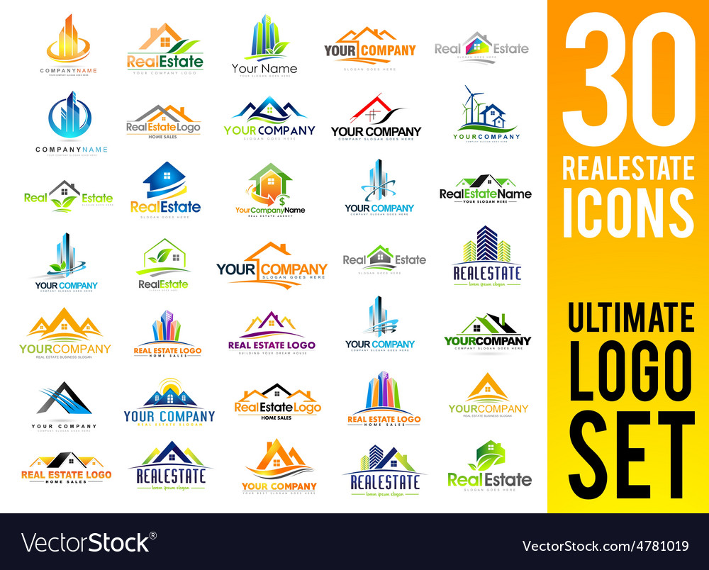 Real Estate Logo Set Royalty Free Vector Image real-estate-logo-set-royalty-free-vector-image