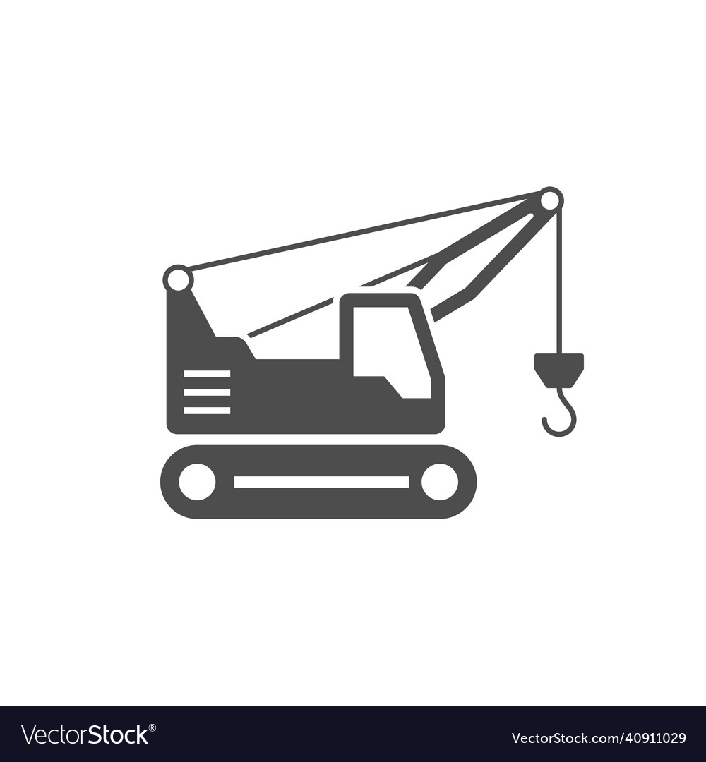 Crawler Tractor Icon, Simple Style Stock Vector - Illustration of creeper,  boom: 157594094