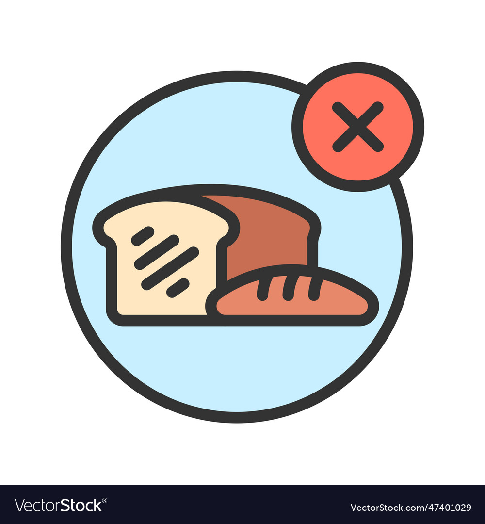 No Food Icon Image Royalty Free Vector Image - Vectorstock