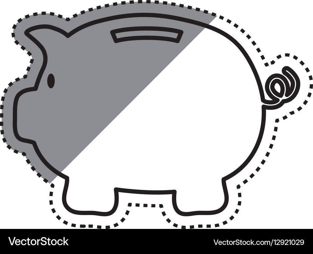 Piggy Money Savings Royalty Free Vector Image Vectorstock