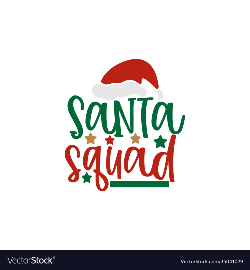 Santa squad Royalty Free Vector Image - VectorStock