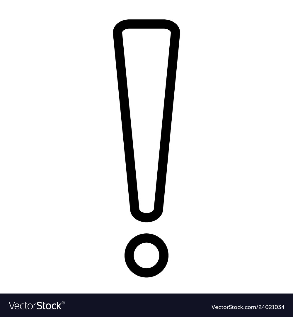 exclamation-mark-line-icon-caution-royalty-free-vector-image